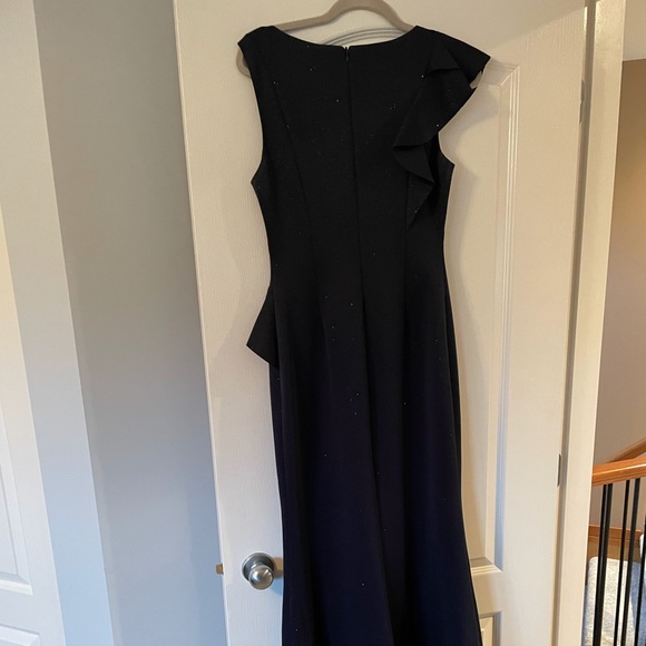 Elija J Midnight Blue Sparkle Gown - Picture 3 of 8
